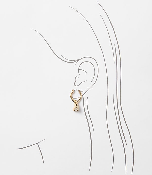 Heart Hoop Earring Set