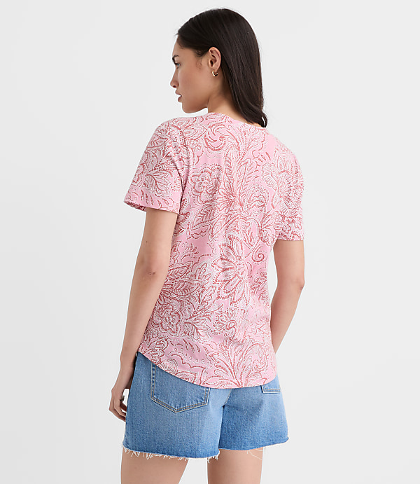 Floral Everyday V-Neck Tee