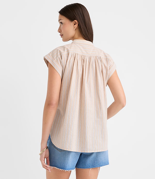 Petite Striped Everyday Dolman Shirt