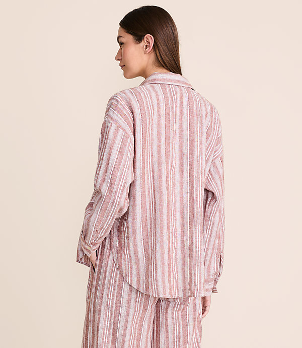 Lou & Grey Striped Linen Cotton Shirt