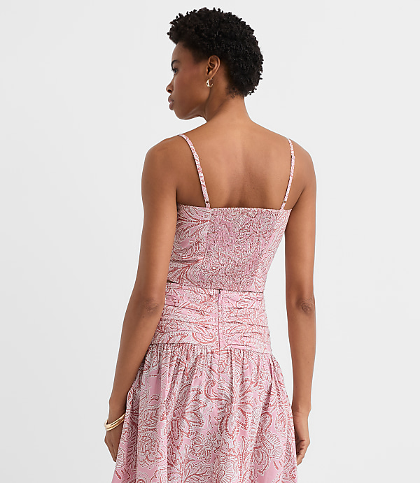 Petite Floral Poplin Twist Cami