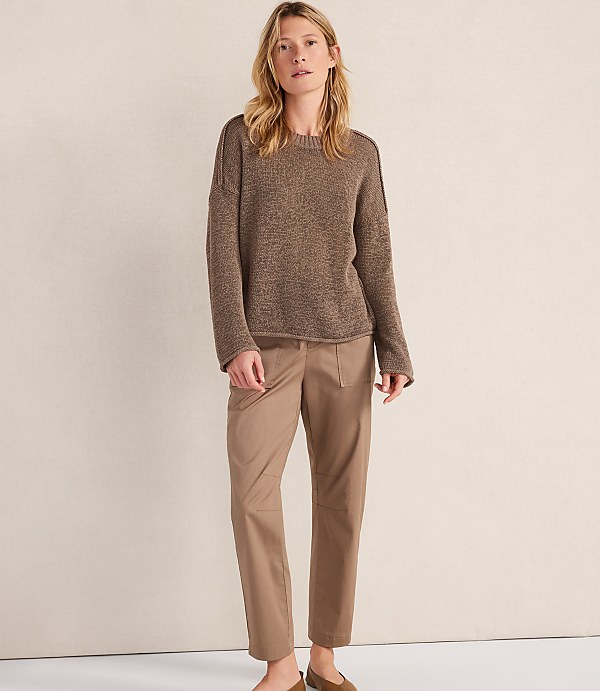 Haven Well Within Linen Tape Yarn Crewneck
