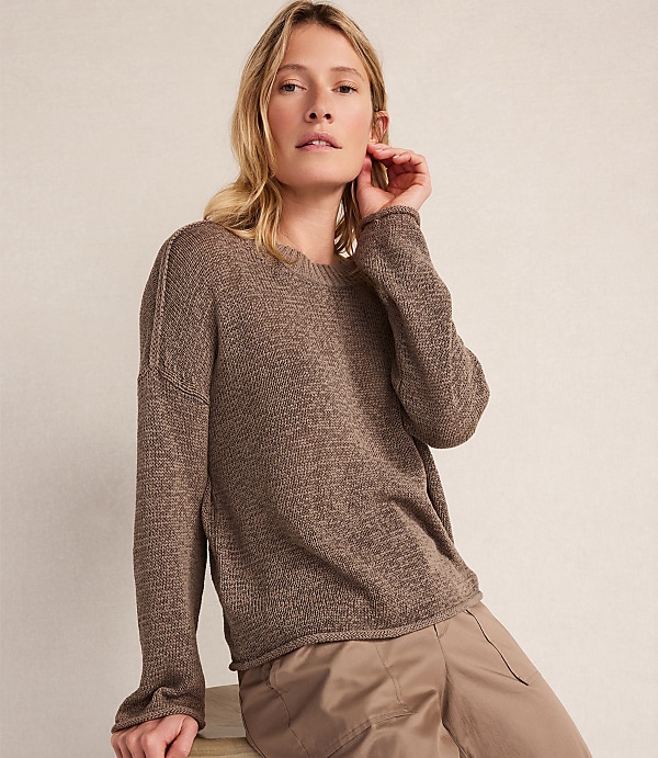 Haven Well Within Linen Tape Yarn Crewneck