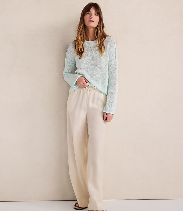 Haven Well Within Linen Tape Yarn Crewneck