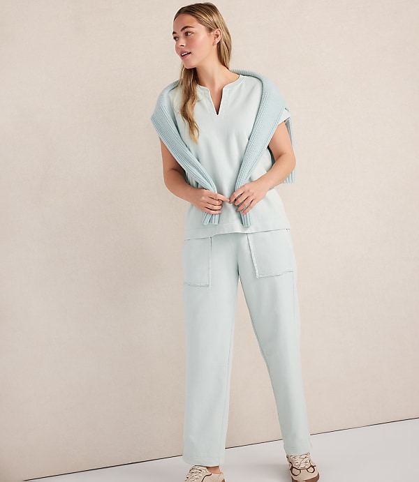 Haven Well Within Garment-Dyed Organic Cotton Terry Pants