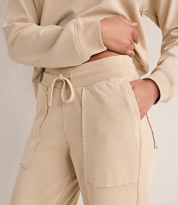 Haven Well Within Garment-Dyed Organic Cotton Terry Pants