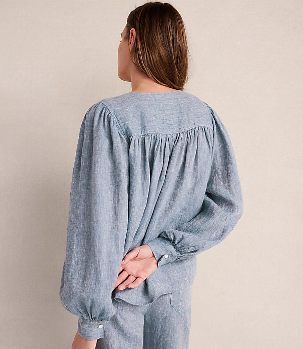 Haven Well Within Linen V-Neck Blouse