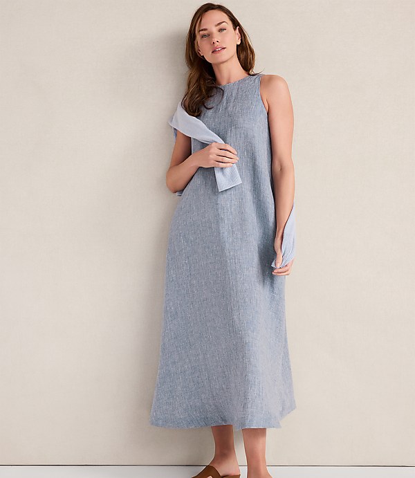 Haven Well Within Linen Boat Neck Maxi Dress