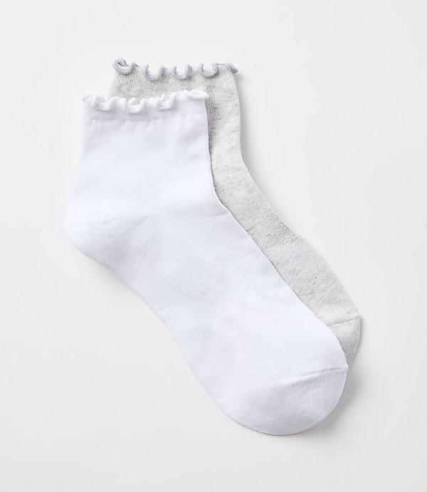 Ruffled Ankle Sock Set