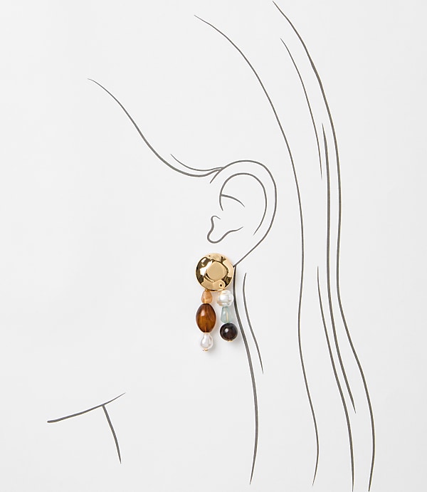 Mini Pearlized Drop Earrings