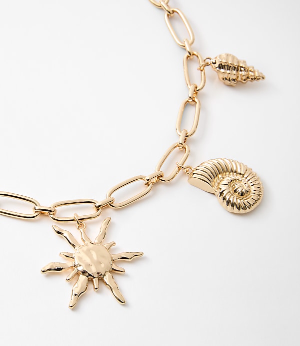 Sun & Seashell Statement Necklace