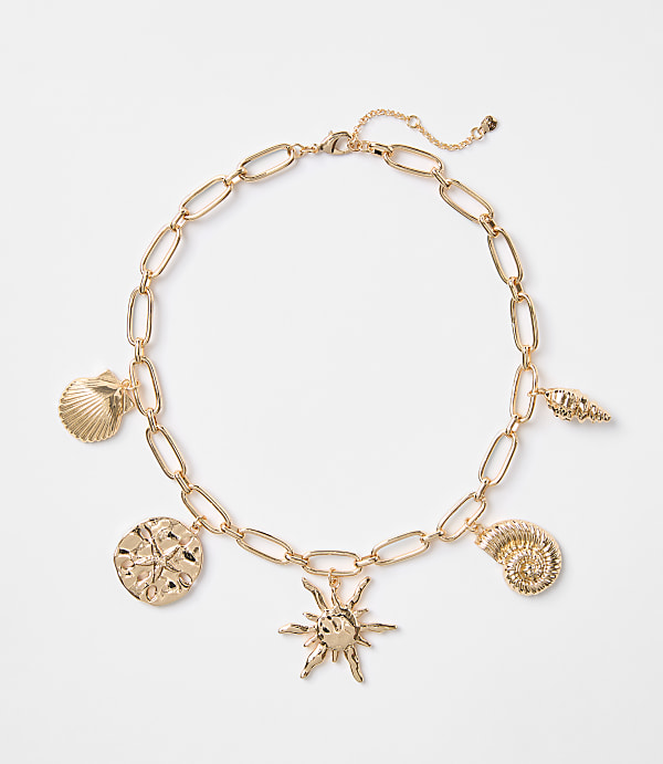 Sun & Seashell Statement Necklace