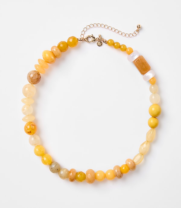 Mixed Beaded Statement Necklace