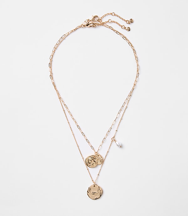 Coin Layered Necklace Set