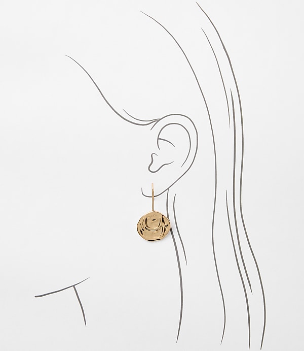 Coin Pull Through Earrings