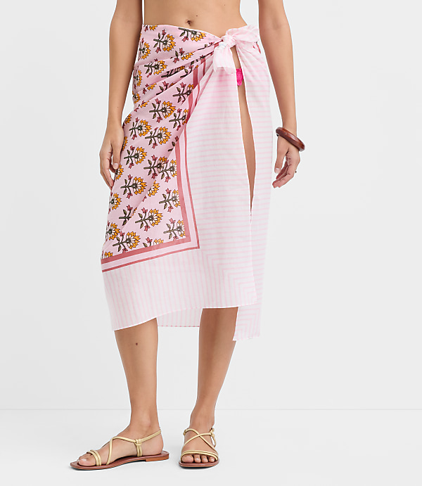 LOFT Beach Garden Stripe Sarong