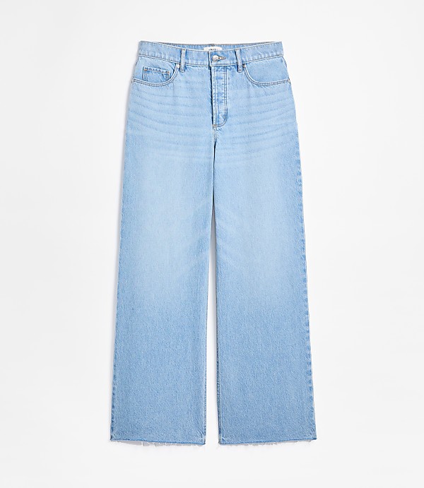 Rivete Curvy Fresh Cut High Rise Relaxed Wide Leg Jeans in Wave Wash