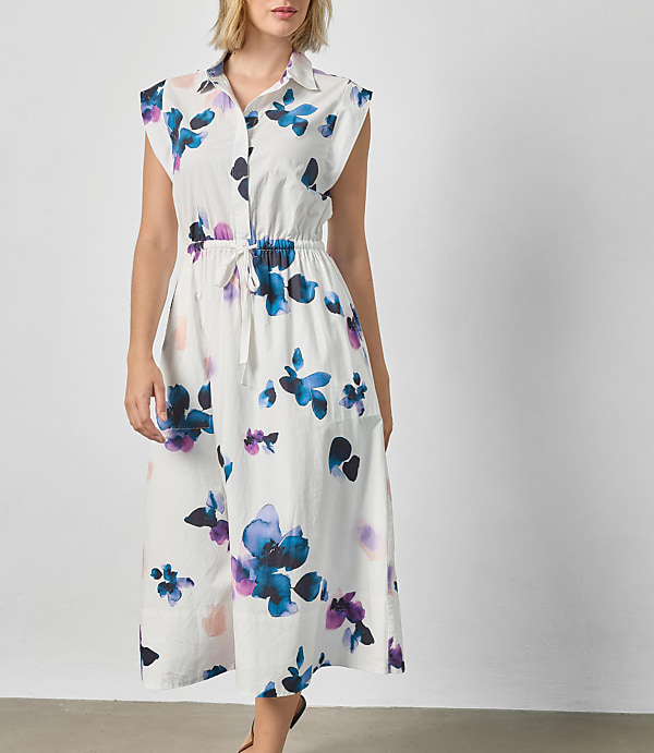 Lilla P Gusset Sleeve Maxi Dress