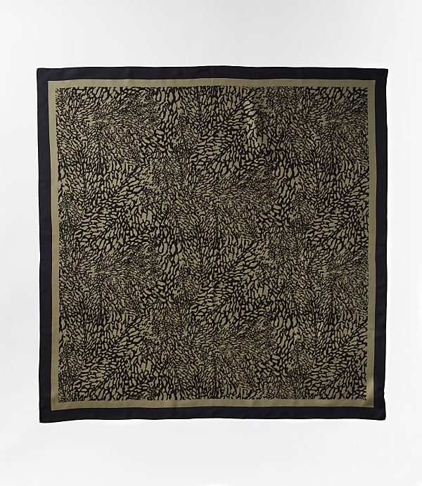 LOFT Versa Leafed Silk Square Scarf