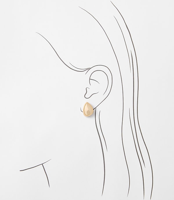 Sculpted Metallic Stud Earrings