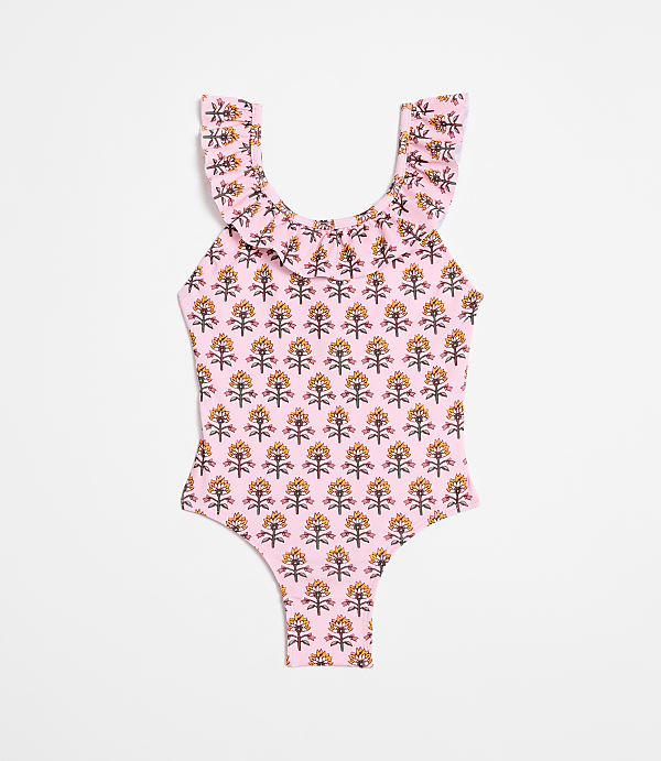 LOFT x Mon Coeur UPF 50+ Recycled Polyester Garden Ruffle Swimsuit