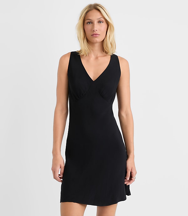 Petite V-Neck Mini Dress