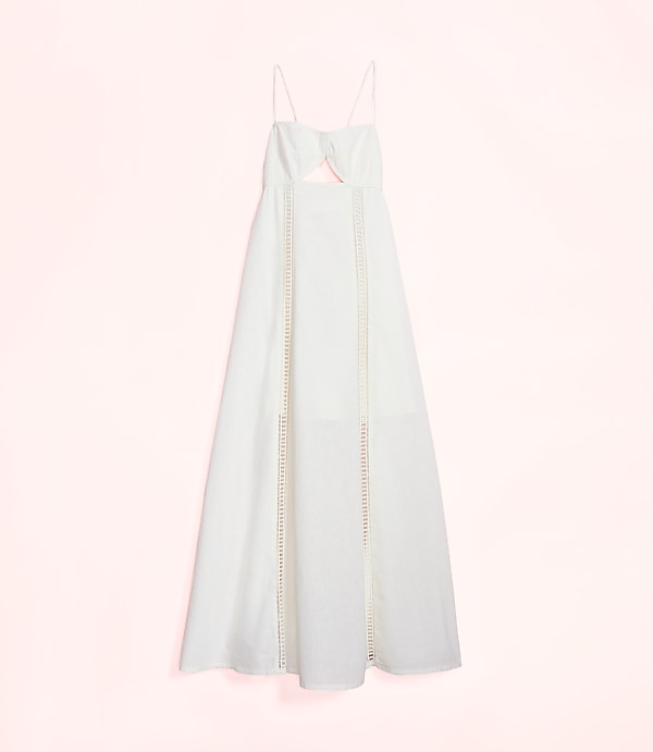 Lately Cutout Linen Cotton Maxi Dress
