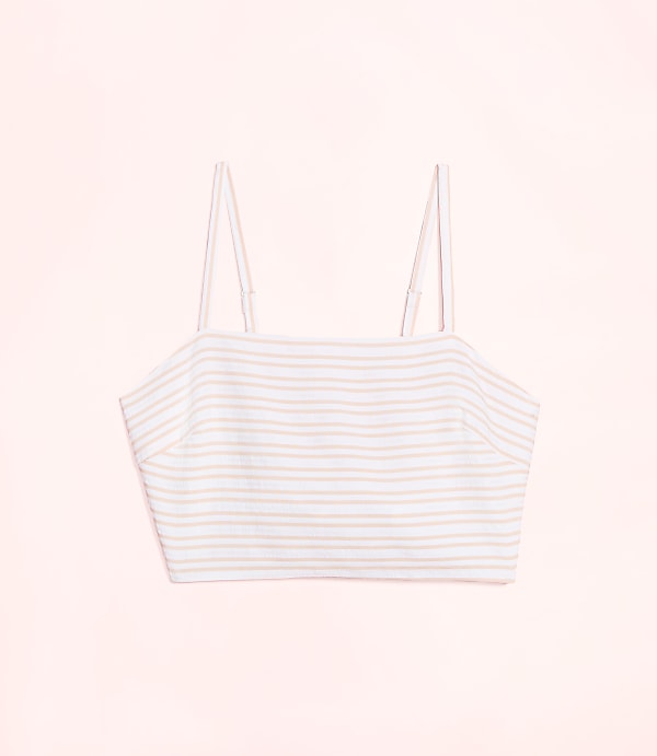 Lately Striped Crop Top