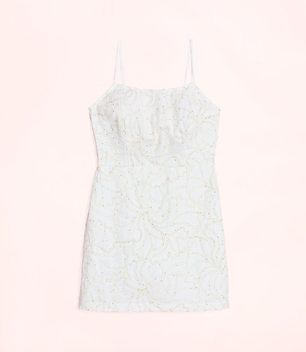 Lately Sequin Floral Mini Dress