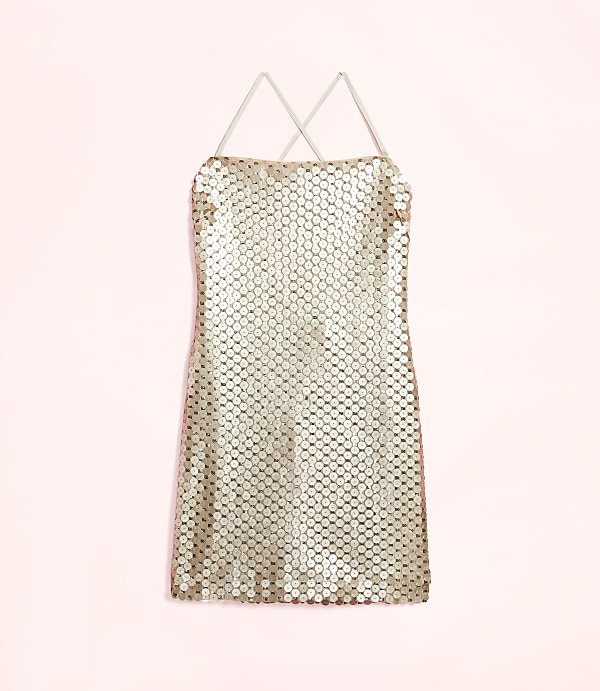 Lately Metallic Sequin Mini Dress