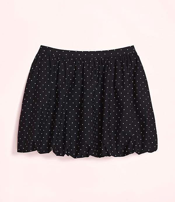 Lately Dotted Poplin Bubble Skirt