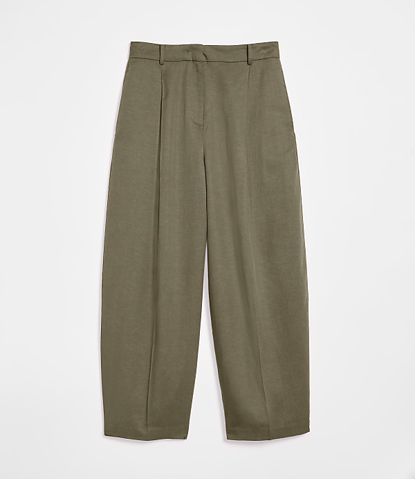 Petite LOFT Versa Pure Spun Pleated Barrel Pants