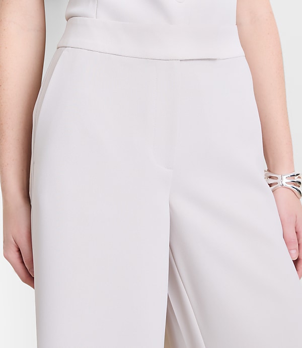 Petite LOFT Versa Crepe Drape Culottes