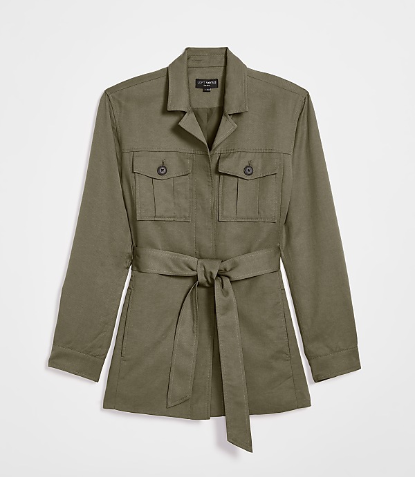 Petite LOFT Versa Pure Spun Safari Jacket