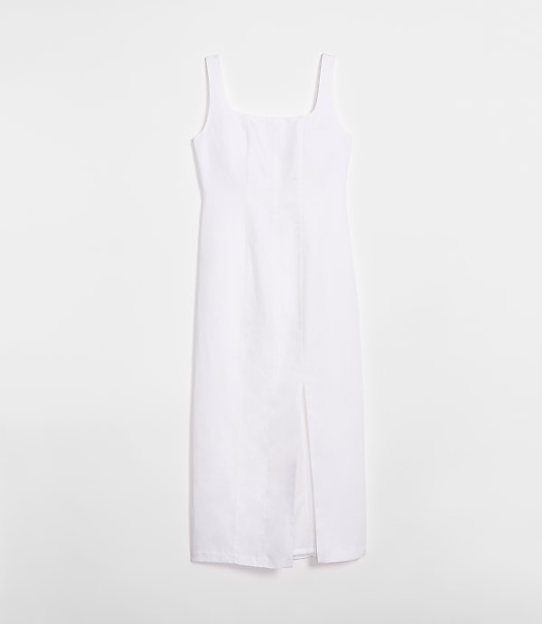LOFT Versa Luxe Lyocell Linen Midi Dress