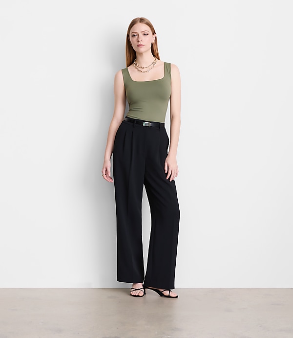 LOFT Versa 360 Knit Square Neck Tank Top