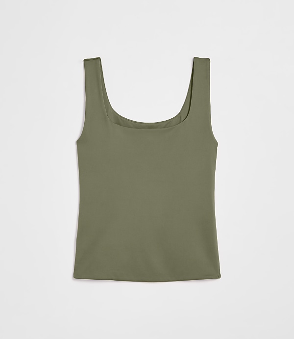 LOFT Versa 360 Knit Square Neck Tank Top