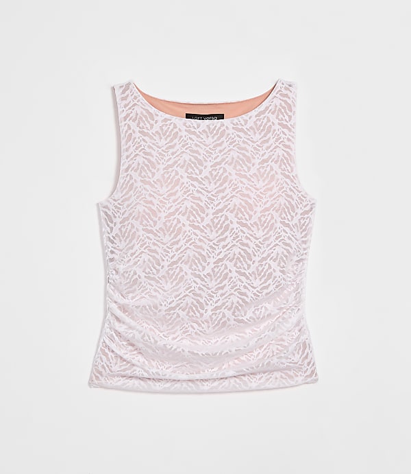 LOFT Versa Animal Print Mesh Tank Top