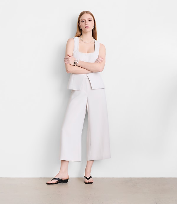 LOFT Versa Crepe Drape Culottes