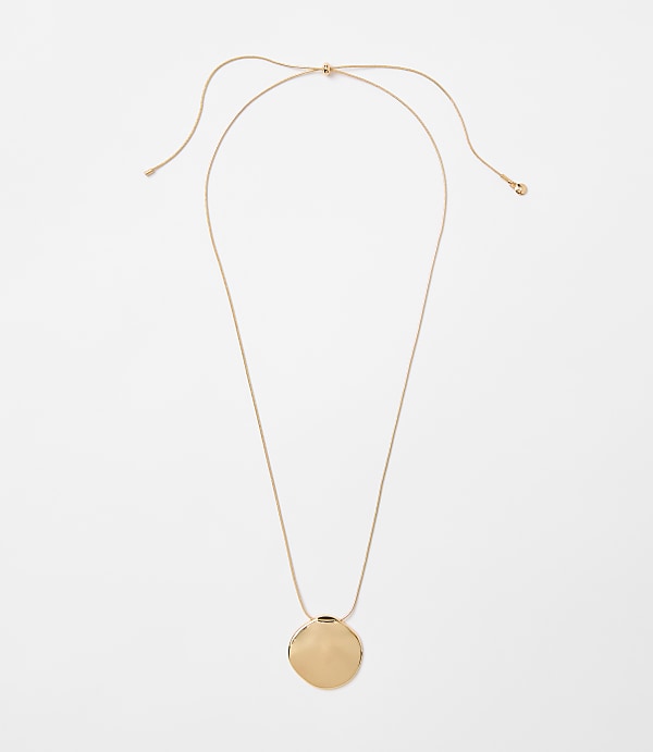 Coin Pull Tie Pendant Necklace
