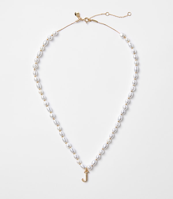 Pearlized Initial Necklace