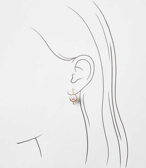 Petite Pearlized Pull Through Earrings