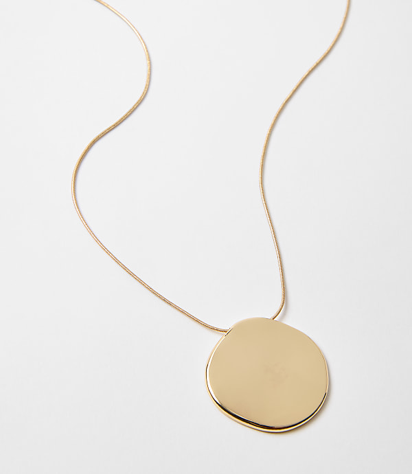 Coin Pull Tie Pendant Necklace