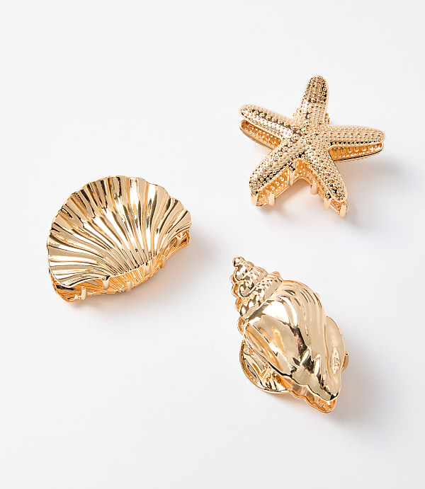 Seashell Hair Clip Set