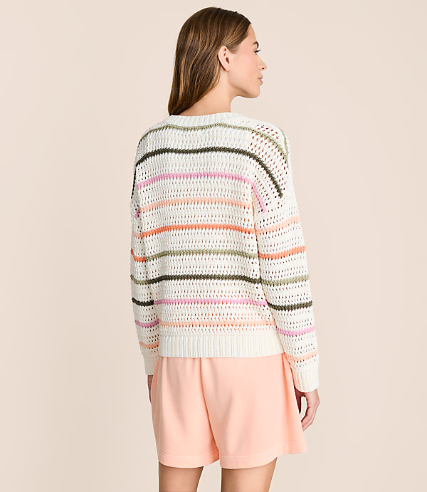 Lou & Grey Pointelle Striped Sweater