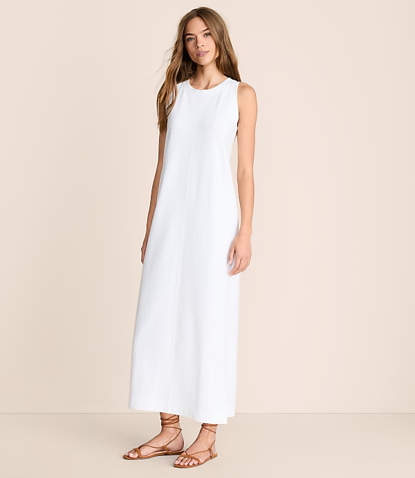 Lou & Grey Seersucker Tank Midi Dress
