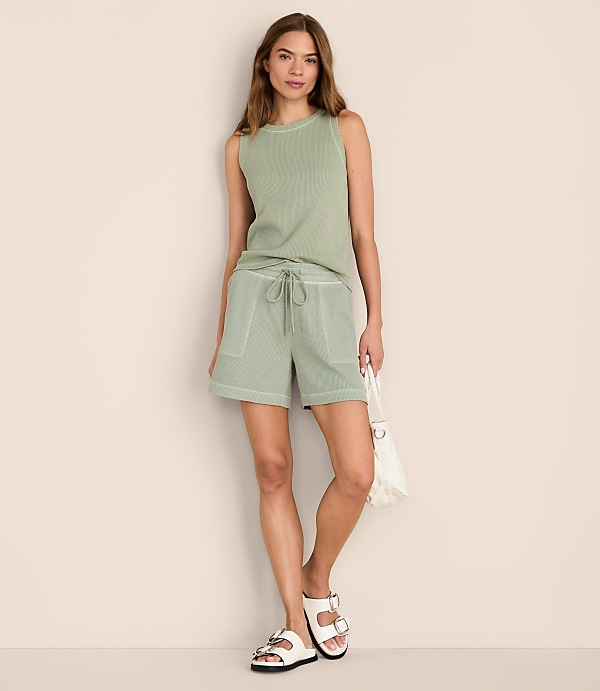 Lou & Grey Garment Dyed Waffle Shorts