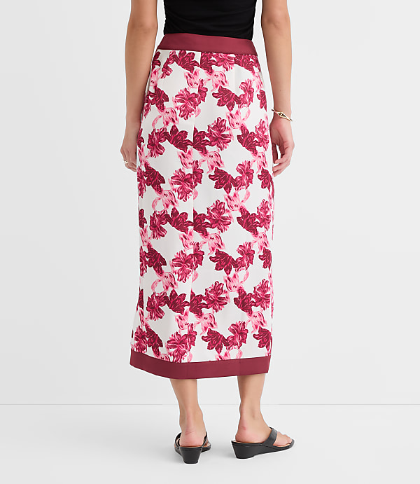 Petite Lily Wrap Midi Skirt