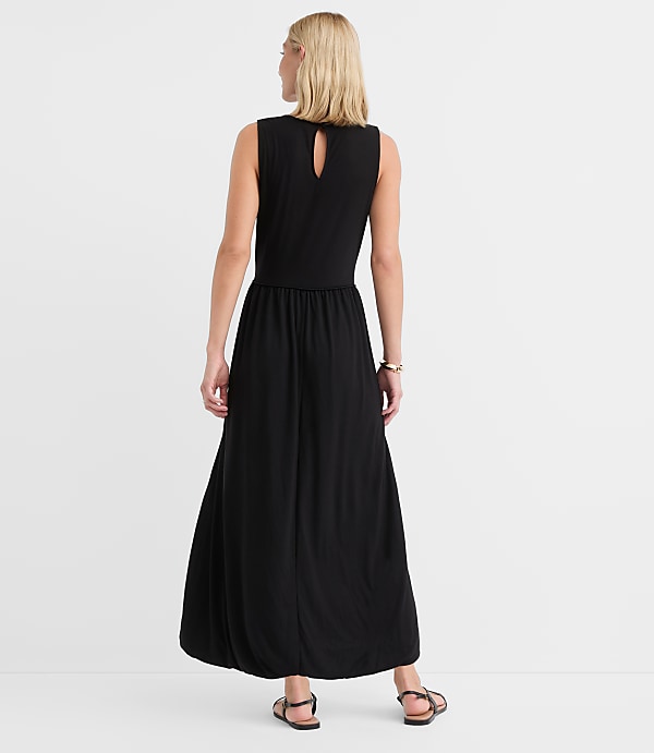 Drop Waist Bubble Midi Dress