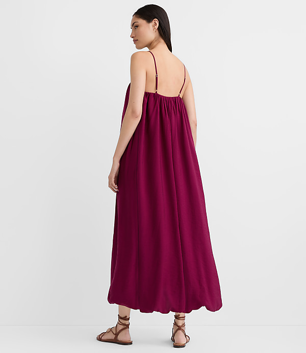 Strappy Bubble Midi Pocket Dress